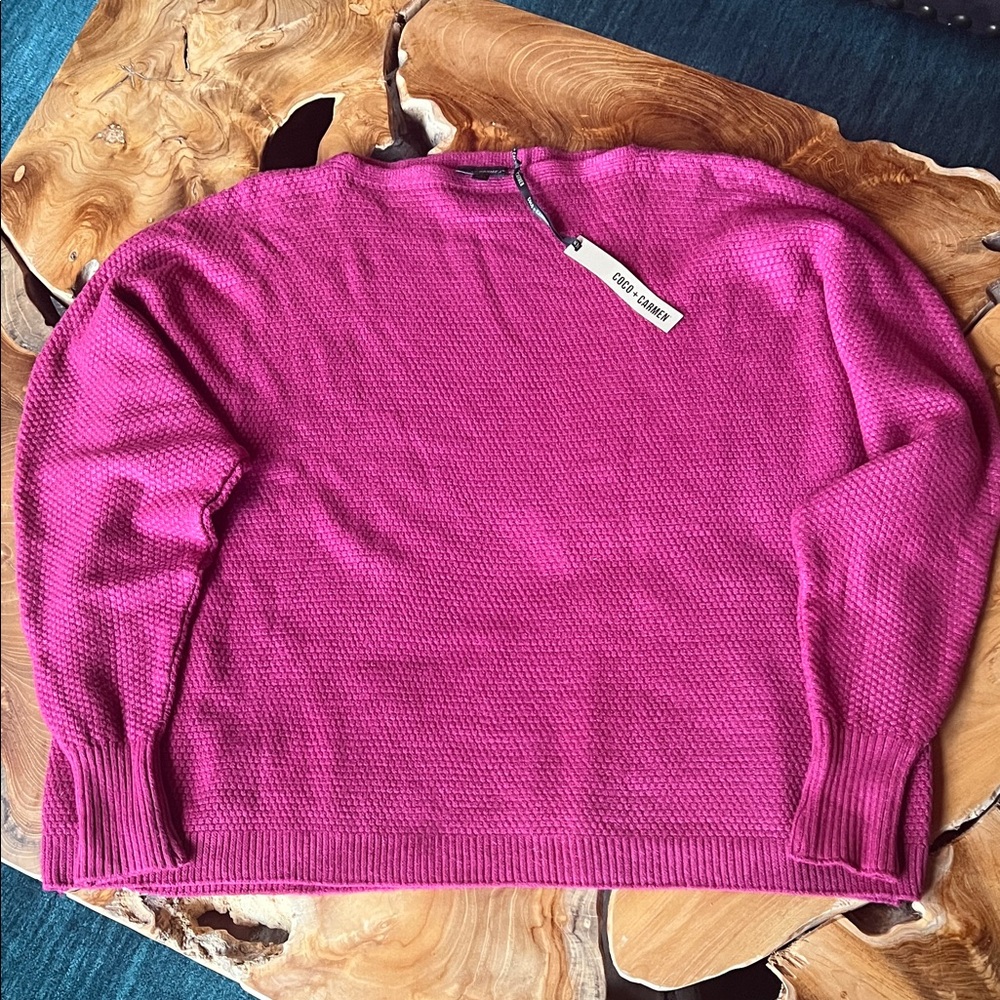 Coco + Carmen Relaxed Ciana pullover Sweater NWT - Picture 6 of 8